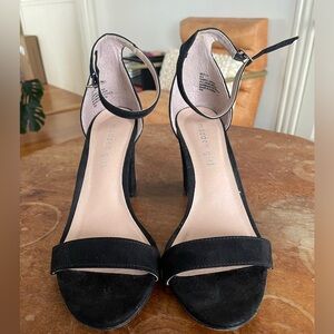 Strappy Black Suede Sandals